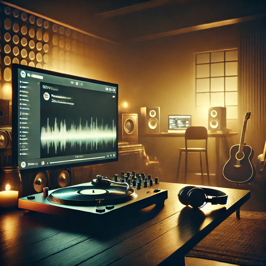 TuneCoreで音楽配信している様子